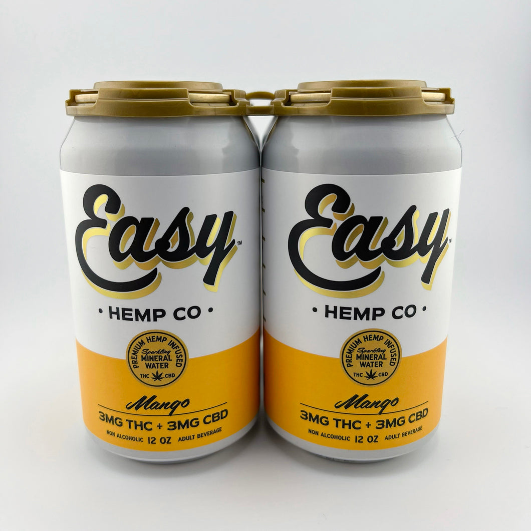 Easy Hemp Co. - Mango Mineral Water 8 Pack
